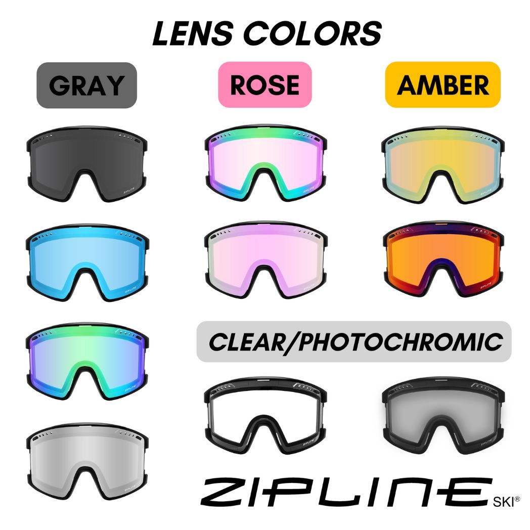 Zipline KLIK Goggles Lens Colours